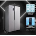 Refrigerator: Godrej 564 L Frost Free Multi Air Flow System Side-By-Side Refrigerator(RS EONVELVET 579 RFD PL ST, Platinum Steel, With Advanced Controls)